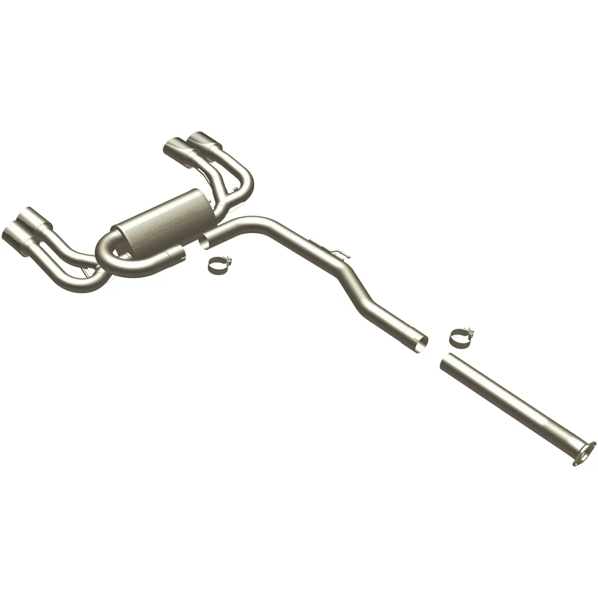 Street Series Stainless Cat-Back System 1