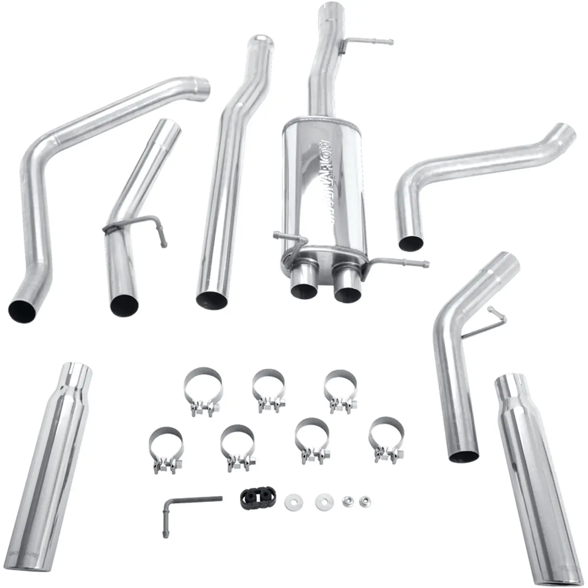 Street Series Stainless Cat-Back System 1