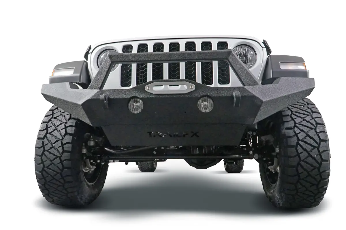 Jl07t  -  One Piece Design Full Width Direct-Fit Mntg Hardware Included With Grille Guard 1