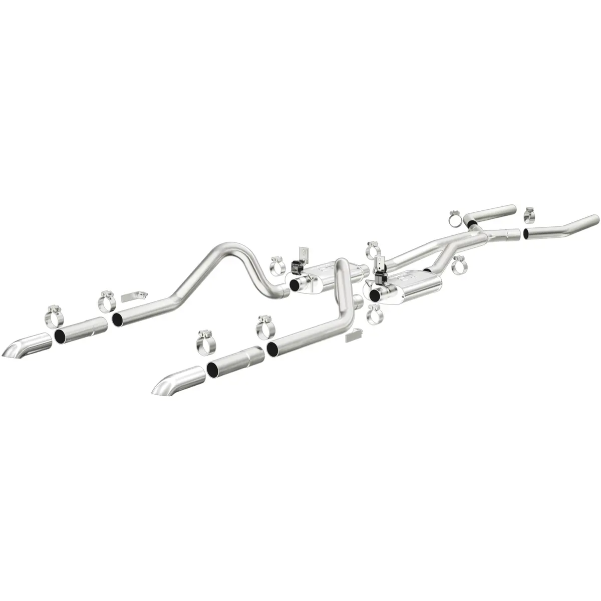 Street Series Stainless Crossmember-Back System 1