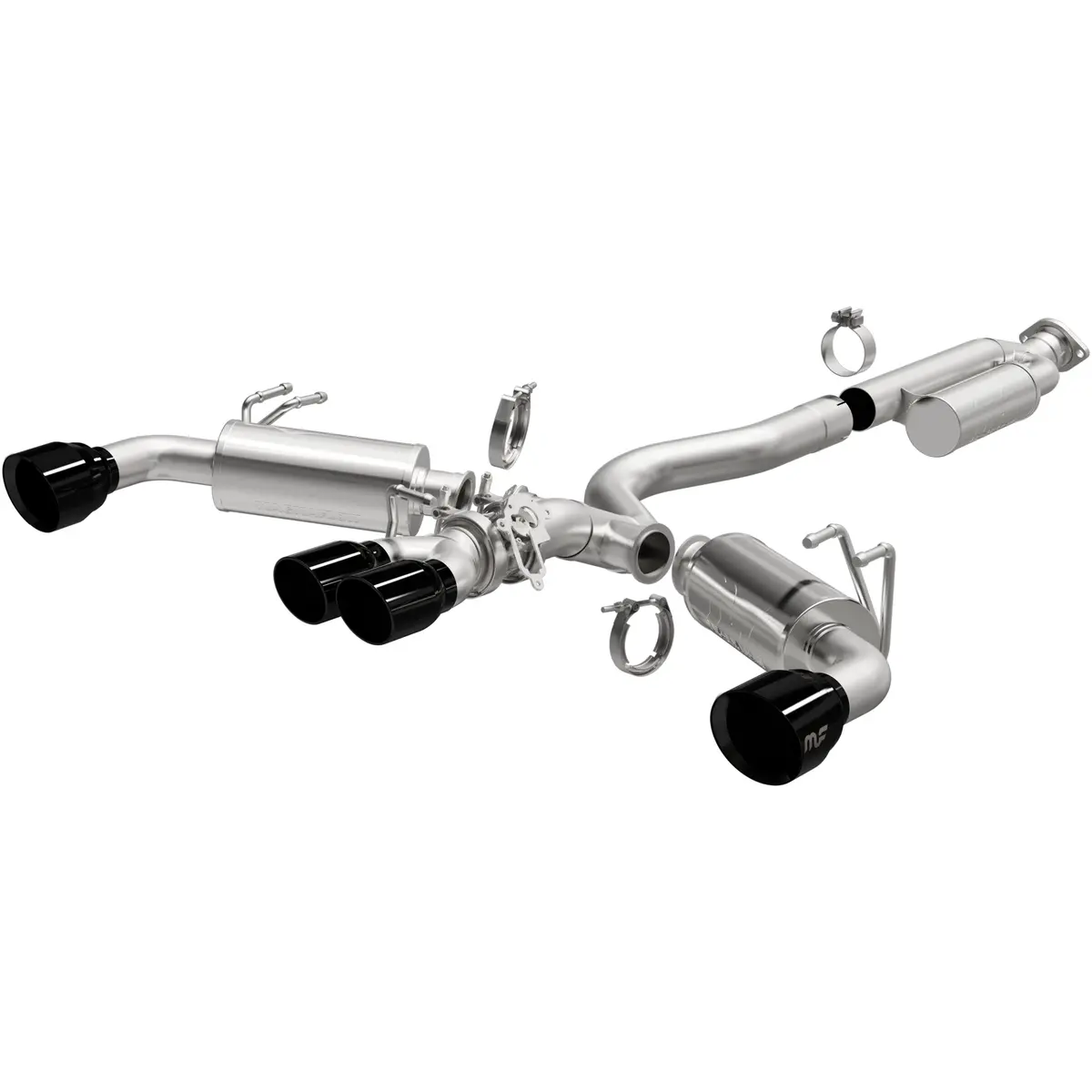 19631  -  Neo Series Black Chrome Tips Cat-Back System 1