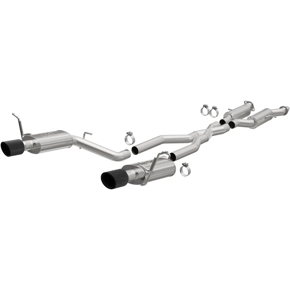 19628  -  Neo Series Carbon Fiber Tips Cat-Back System 1