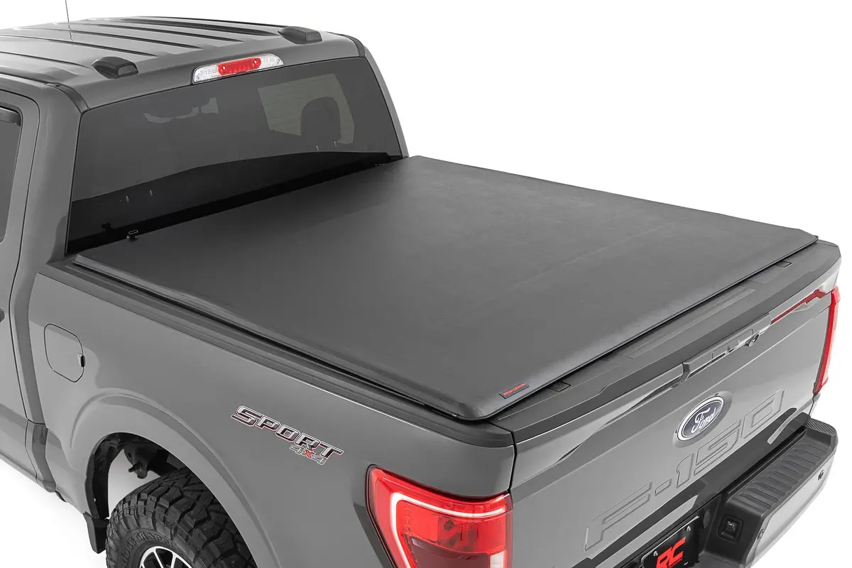 42220550  -  Soft Roll Up Bed Cover - 5'7" Bed - Ford F-150/F-150 Lightning/Raptor  (15-25) 1