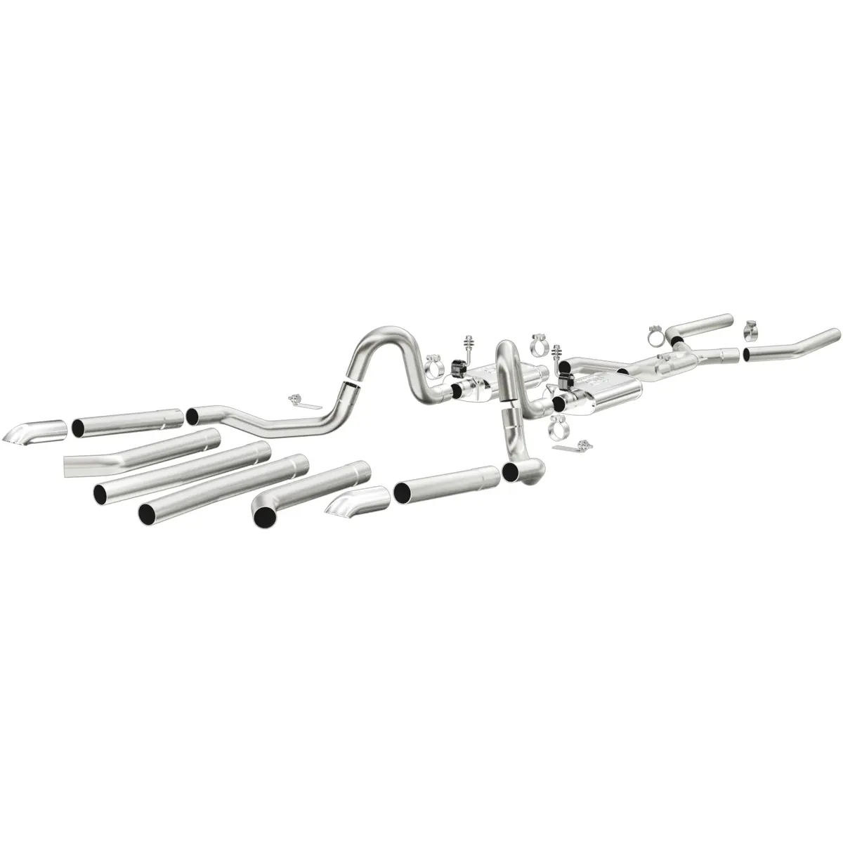 Street Series Stainless Crossmember-Back System 1