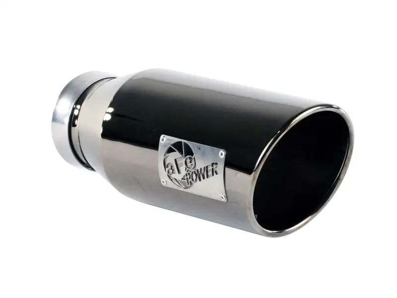 Afe Machforce Xp Exhausts Tips Ss-304 Exh Tip 4In X 6Out X 15L Bolt-On (Blk Chrome) 2