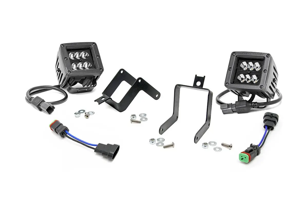 70622  -  Led Light Kit - Fog Mount - 2" Black Pair - Ford F-250/F-350 Super Duty (11-16) 1