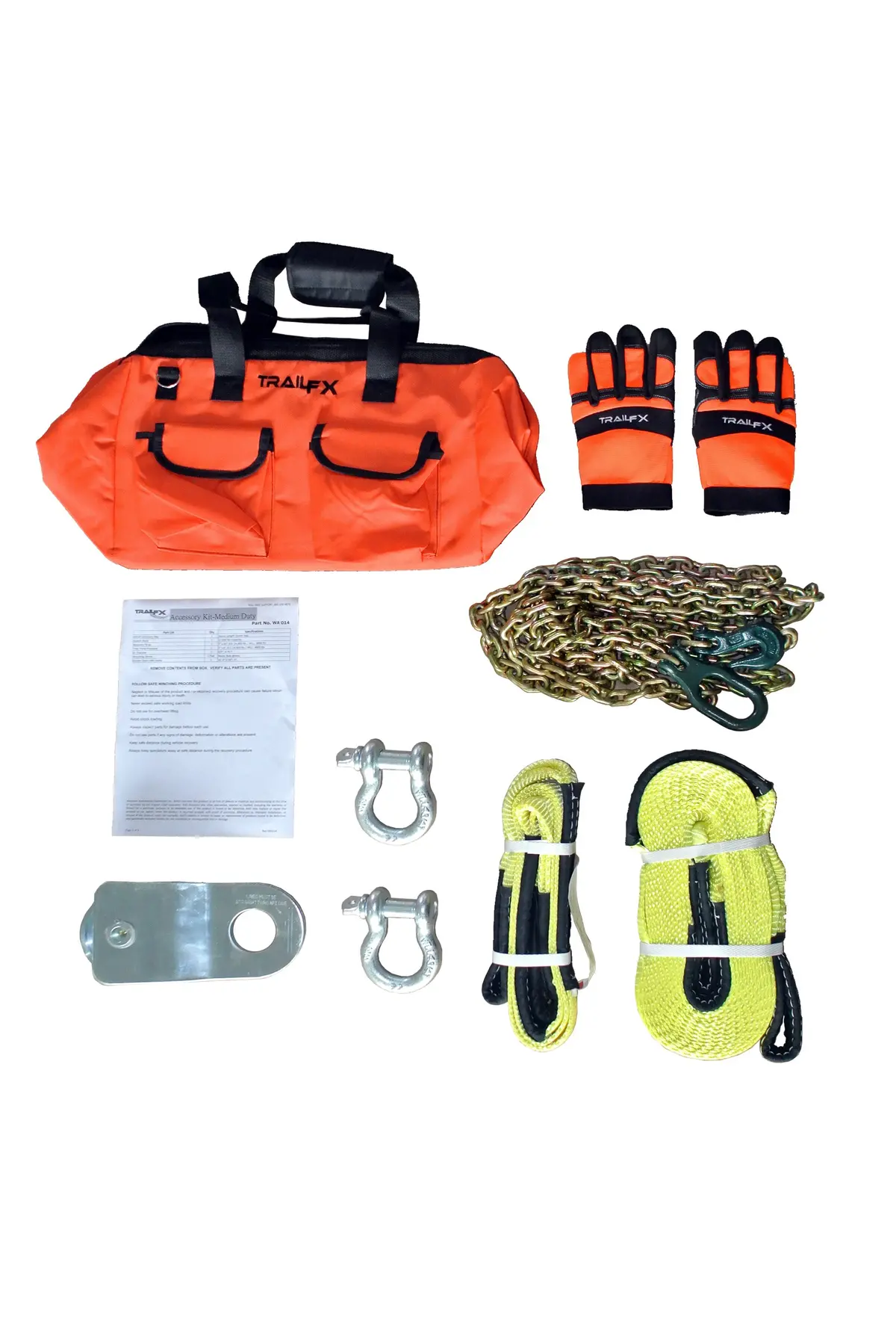 Wa014  -  Two 8 In 17600 Lb Tre Prot 17600 Lb Cap Snatch Block 10K Lb Rated D-Shack Gloves 1