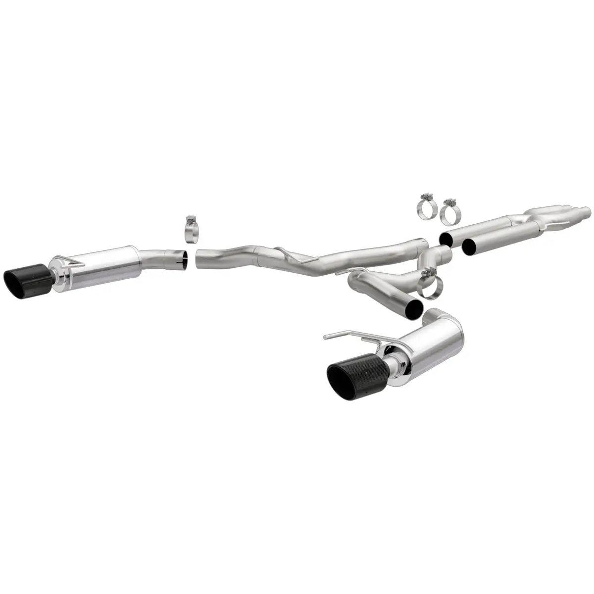 Competition Series Carbon Fiber Tips Cat-Back System 1