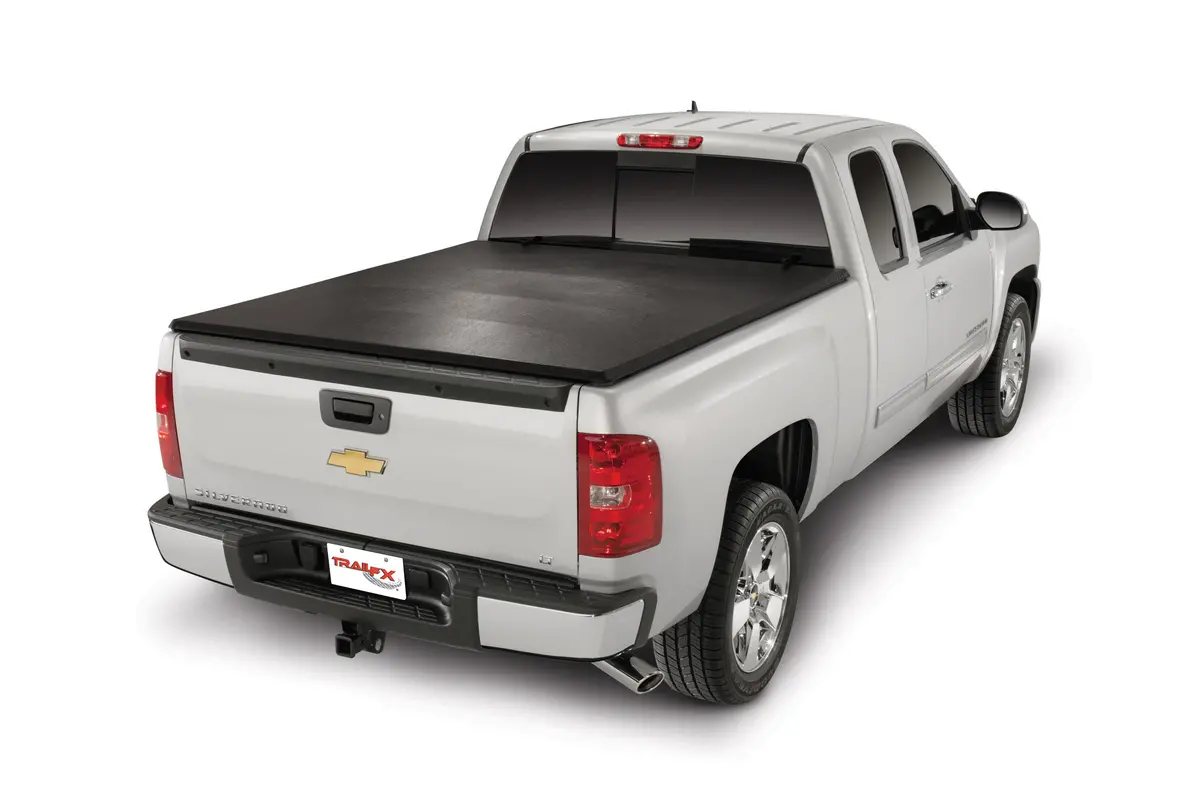 Tfx1113 - Soft Tri-Fold Non-Lockable Black Vinyl With Aluminum Rails 2