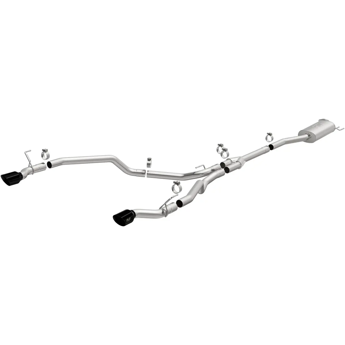 19633  -  Neo Series Black Chrome Tips Cat-Back System 1