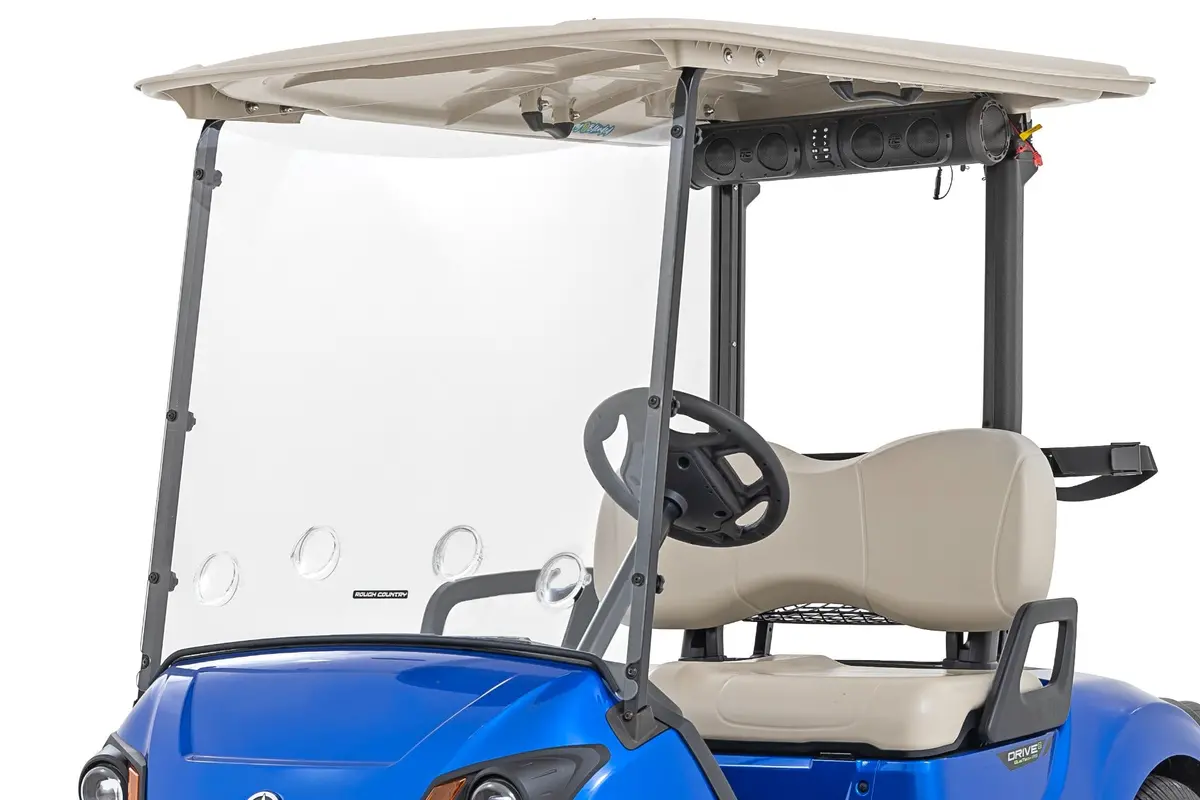 98202240  -  Vented Full Windshield - Scratch Resistant - Yamaha Drive2 1