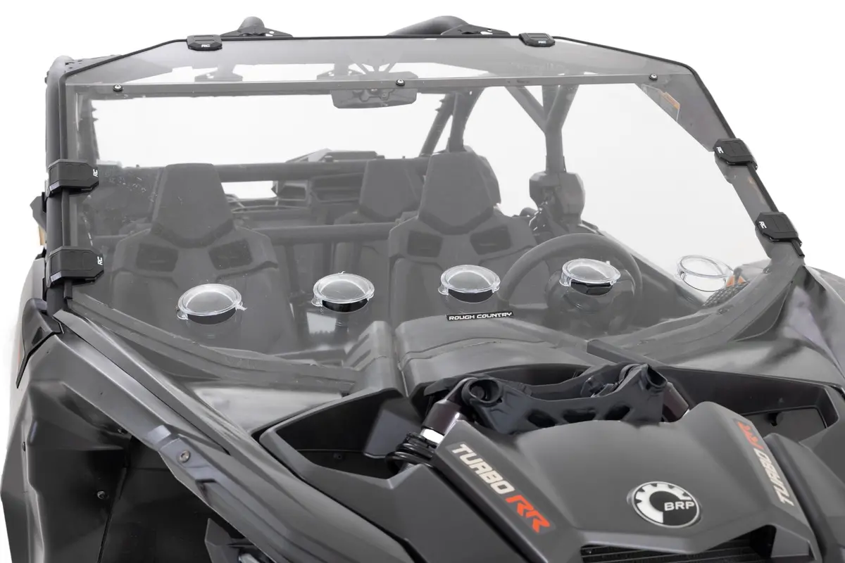 98272030  -  Vented Full Windshield - Scratch Resistant - Can-Am Maverick X3 1