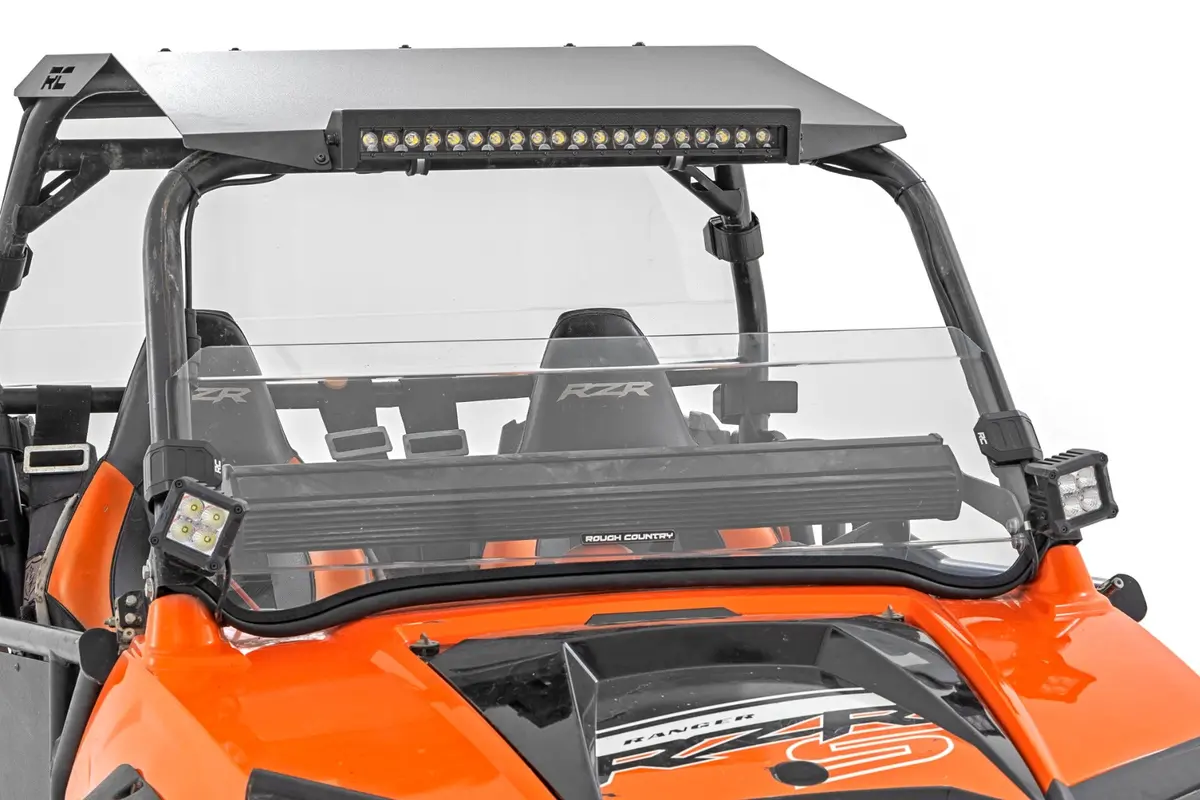 98111411  -  Half Windshield - Scratch Resistant - Polaris Rzr 800 1