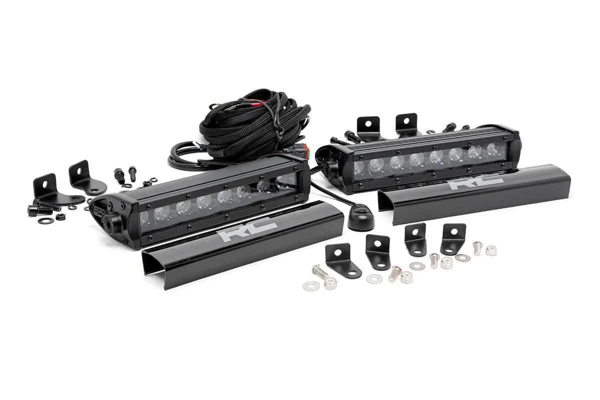 70697  -  Led Light Kit - Grille Mount - 8" Black Pair - Ford F-250 Super Duty (17-19) 1