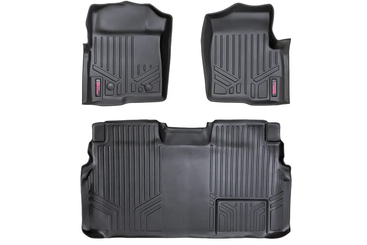M-51112 - Floor Mats - Fr & Rr - 2 Ret Hook - Ford F-150 2Wd/4Wd (2011-2014) 1