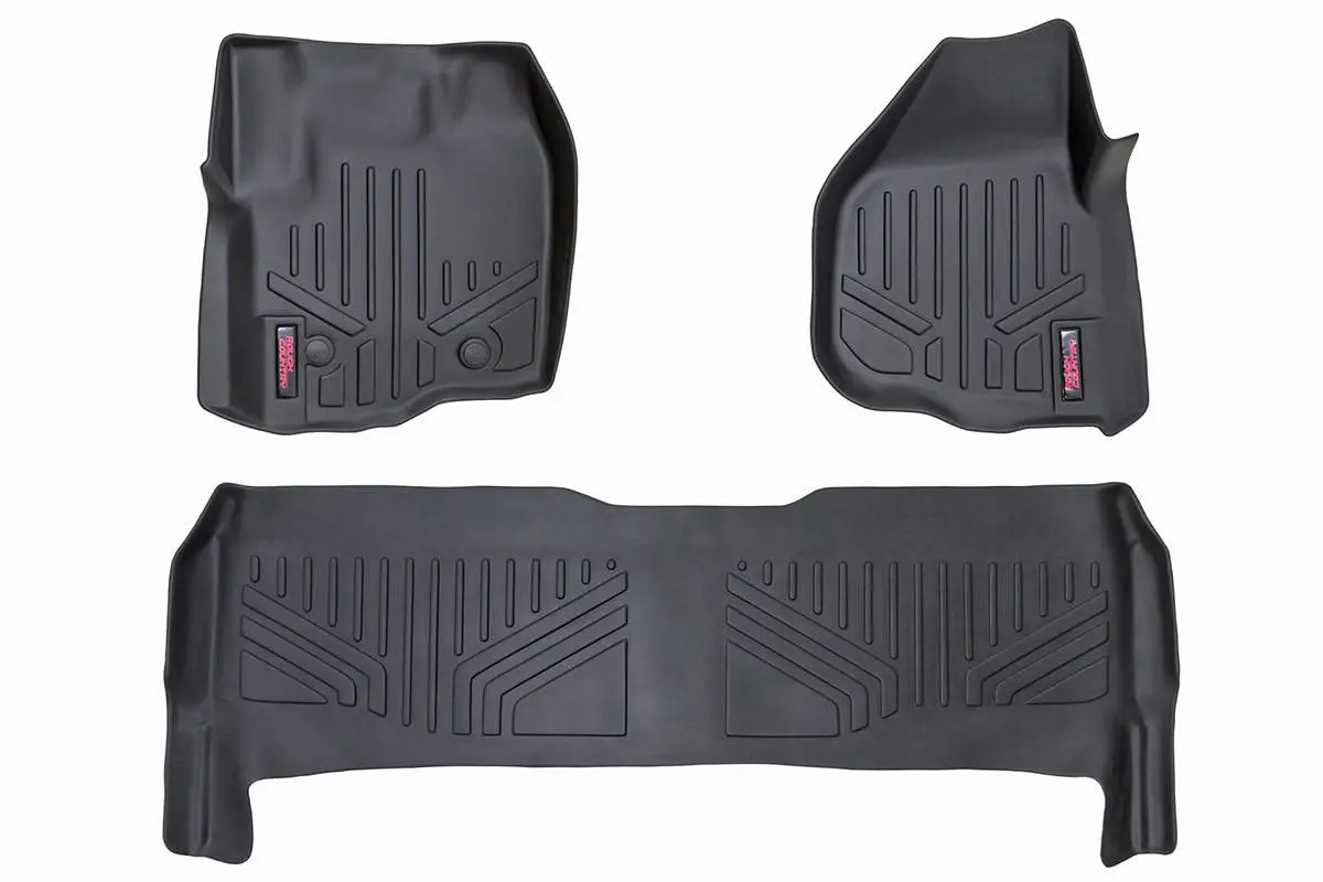 M-51213 - Floor Mats - Fr & Rr - Raised Fr Pedal - Ford F-250/F-350 Super Duty (12-16) 1