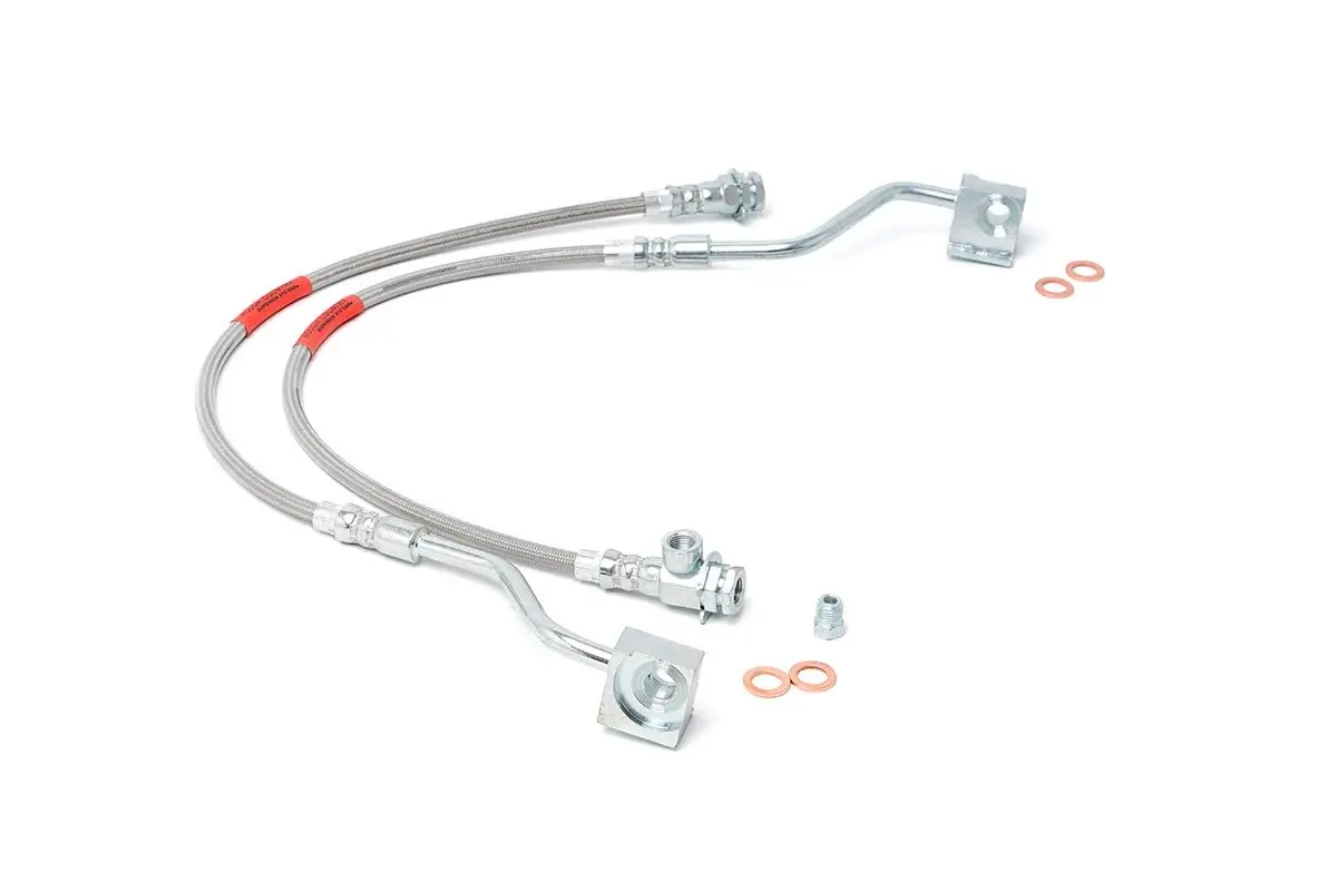 89310S - Brake Lines - Stainless - Fr - 4-6" Lift - Ford Bronco/F-150 4Wd (1980-1996) 1