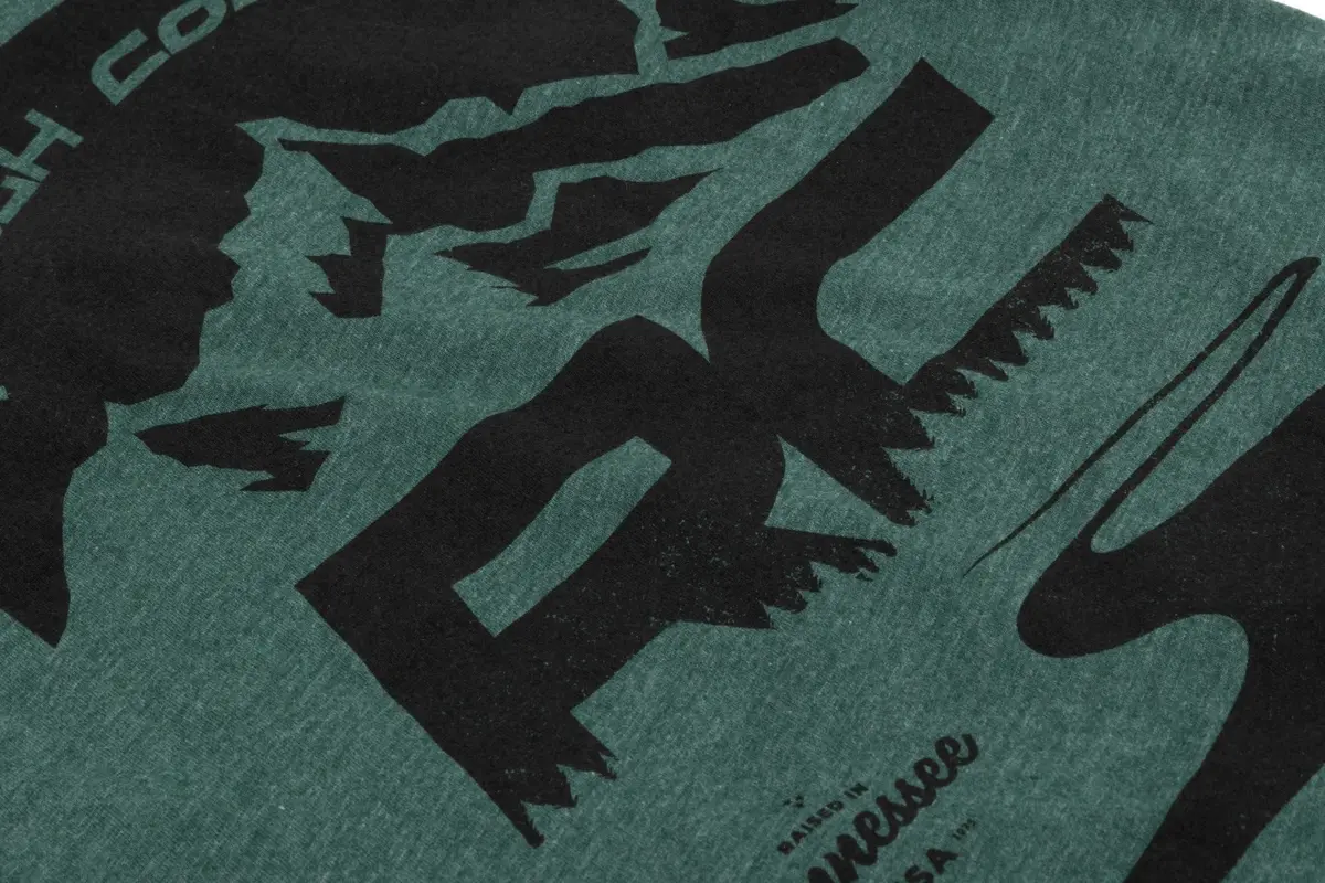 84094Lg - Rough Country T-Shirt - Rc Mountains - Forest Green - Lg 2