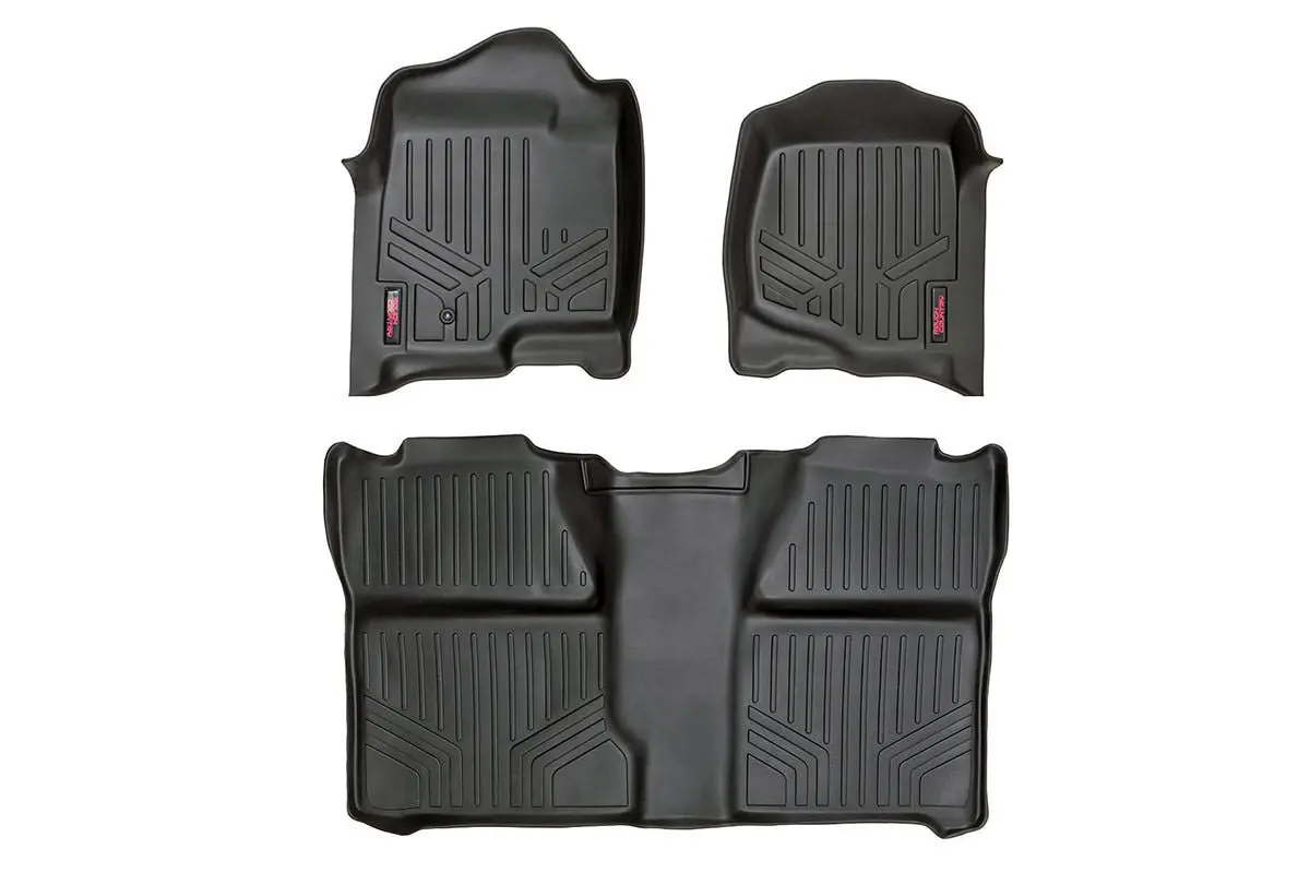M-20713  -  Floor Mats - Fr & Rr - Crew Cab - Chevy/Gmc 1500/2500Hd (07-14) 1