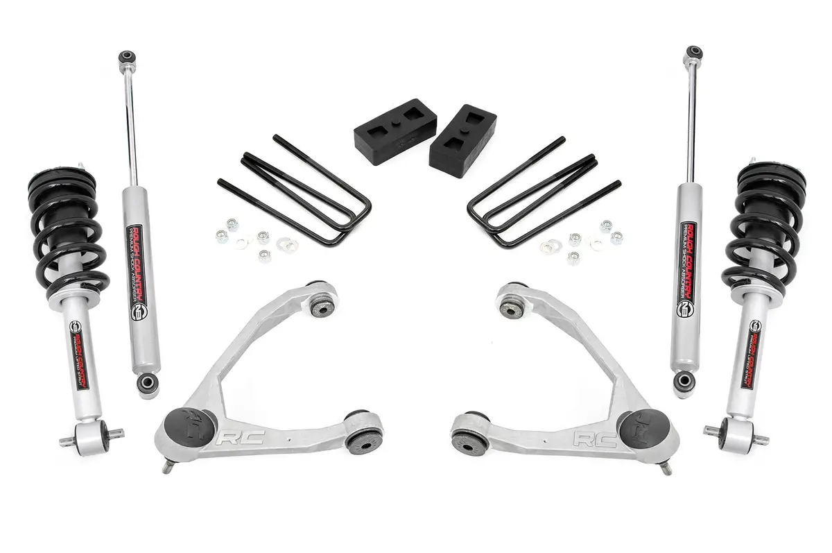 246.23  -  3.5 Inch Lift Kit - Cast Steel - N3 Strut - Chevy/Gmc 1500 (07-13) 1