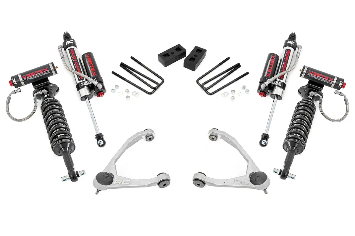 19850  -  3.5 Inch Lift Kit - Forged Uca - Cast Steel - Vertex - Chevy/Gmc 1500 (07-13) 1