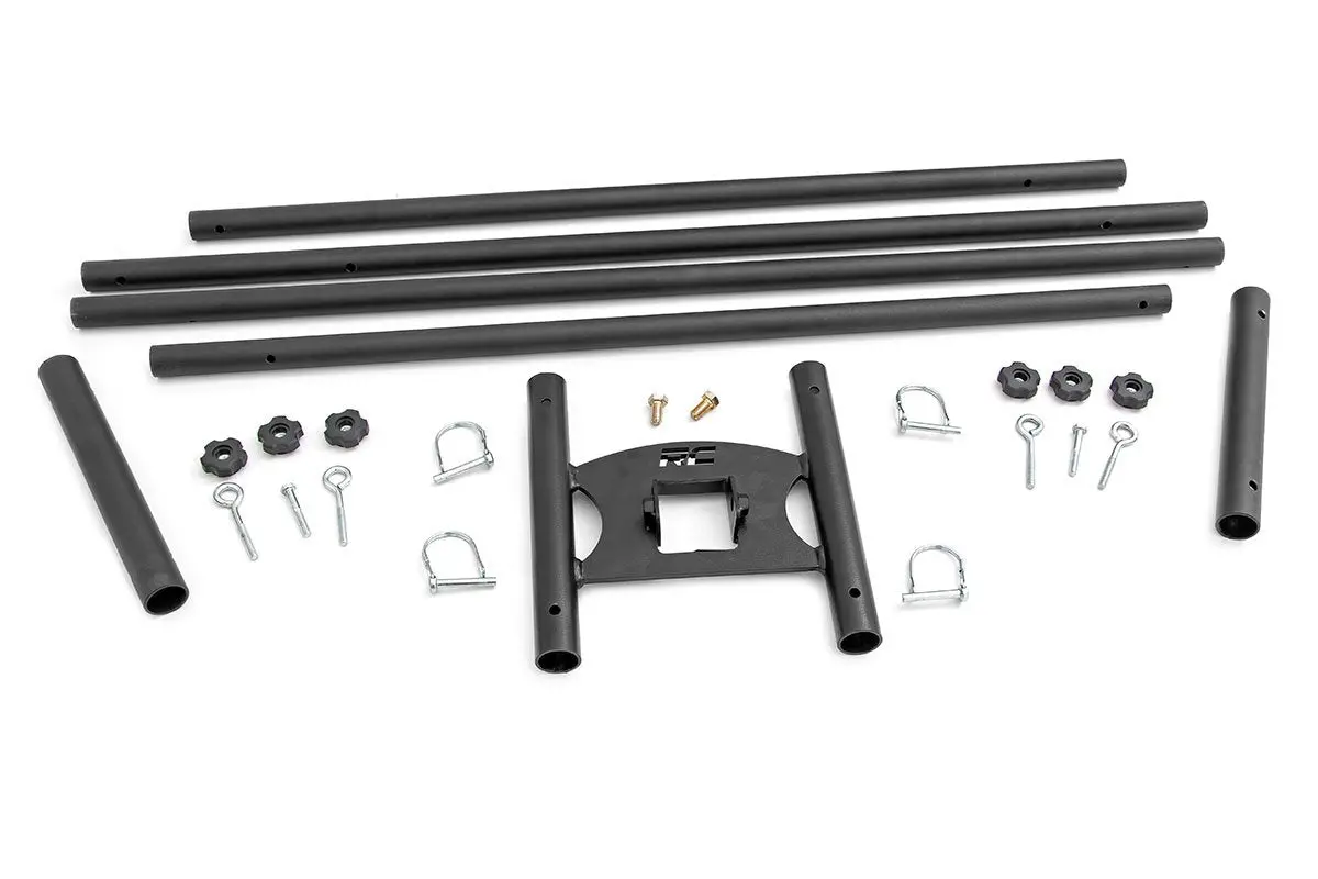 117504  -  Flag Pole Holder - Dual - 2 Inch Hitch - W/ Flag Poles 1