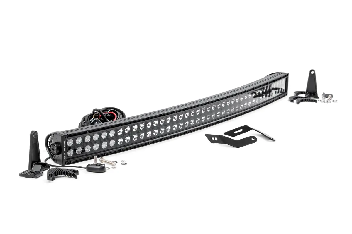 92046  -  Led Light Kit - Front Mount - 40" Black Dual Row - Honda Talon 1000 1