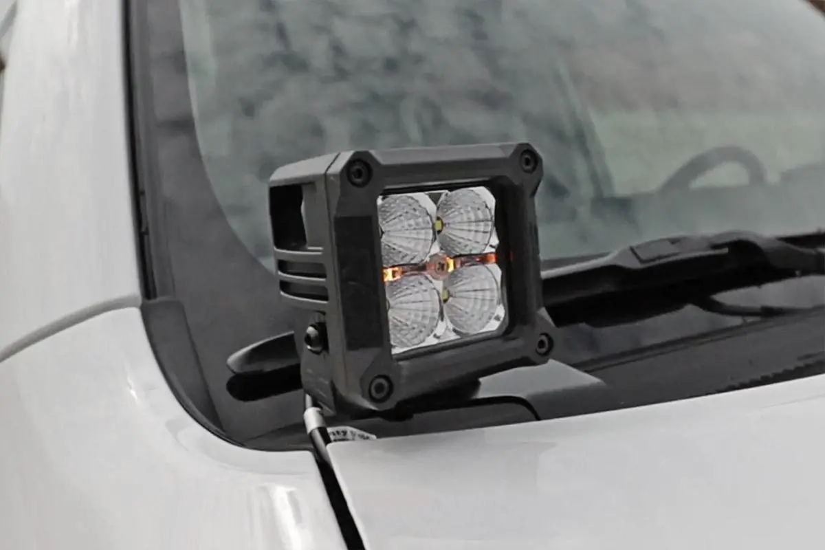 70797  -  Led Light Kit - Ditch Mount - 2" Black Pair - White Drl - Toyota 4Runner (10-24) 1