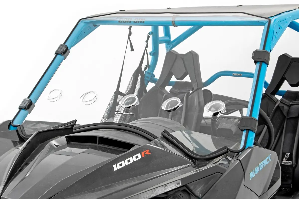 98231830  -  Vented Full Windshield - Scratch Resistant - Can-Am Maverick 1000R X 1