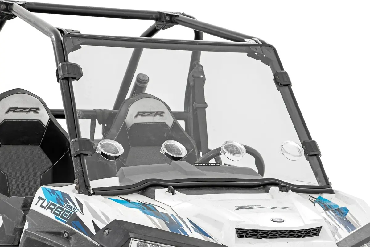 98241810  -  Full Windshield - Vented - Scratch Resistant -  Polaris Rzr Xp 1000 1