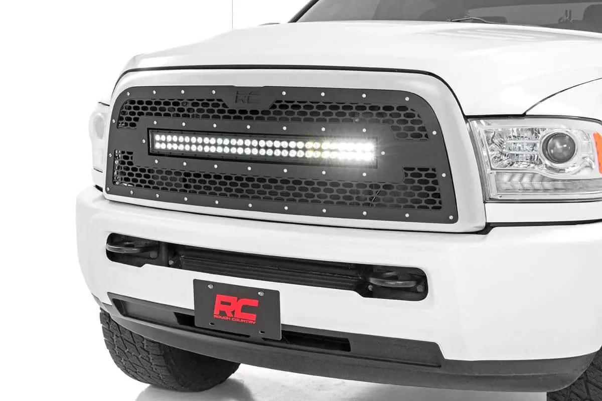 70152  -  Mesh Grille - 30" Dual Row Led - Black - Ram 2500/3500 2Wd/4Wd (2013-2018) 1