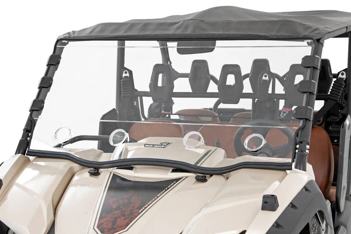 98242040  -  Vented Full Windshield - Scratch Resistant - Yamaha Viking 700 1