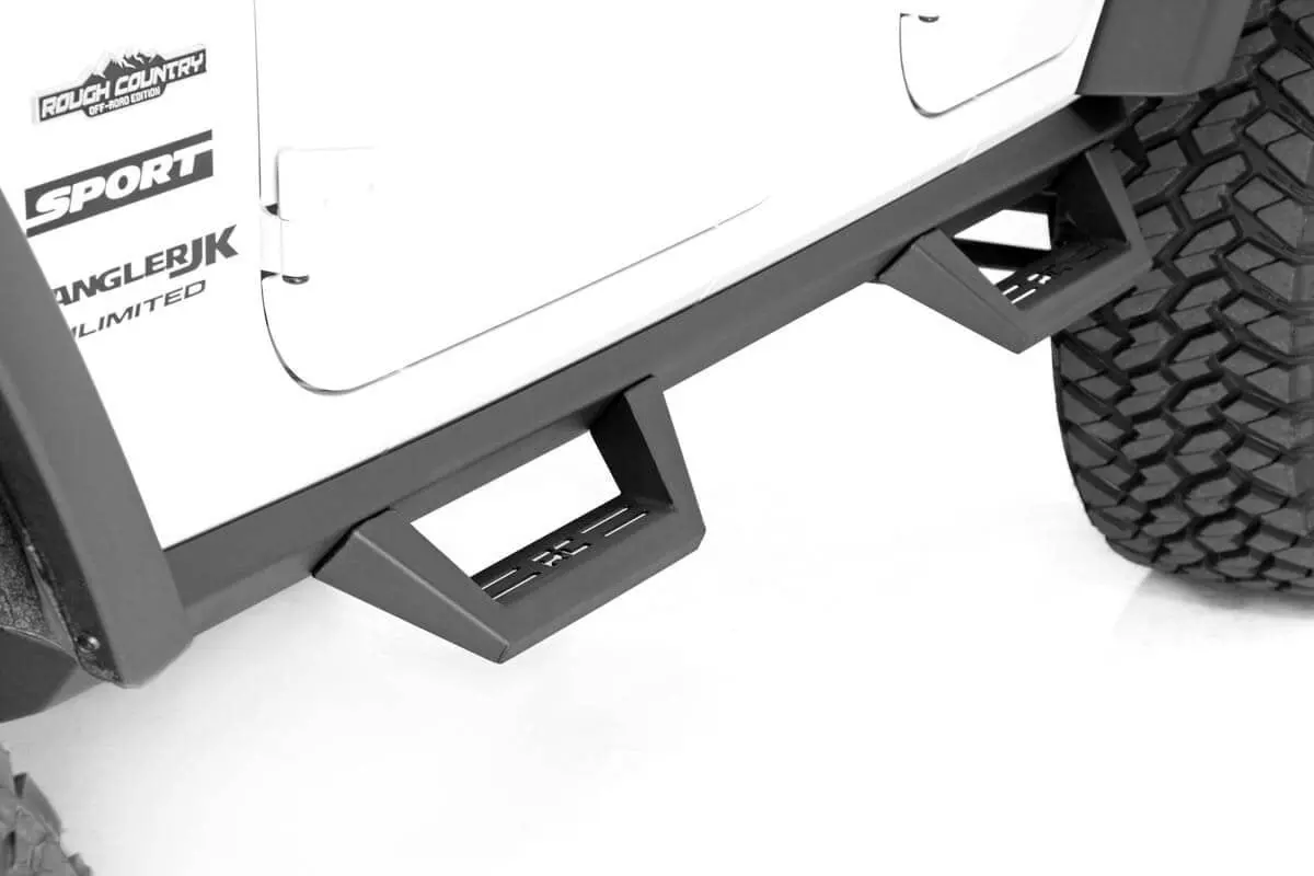 90765B  -  Contoured Drop Steps - 4 Door - Jeep Wrangler Unlimited 2Wd/4Wd (2007-2018) 1
