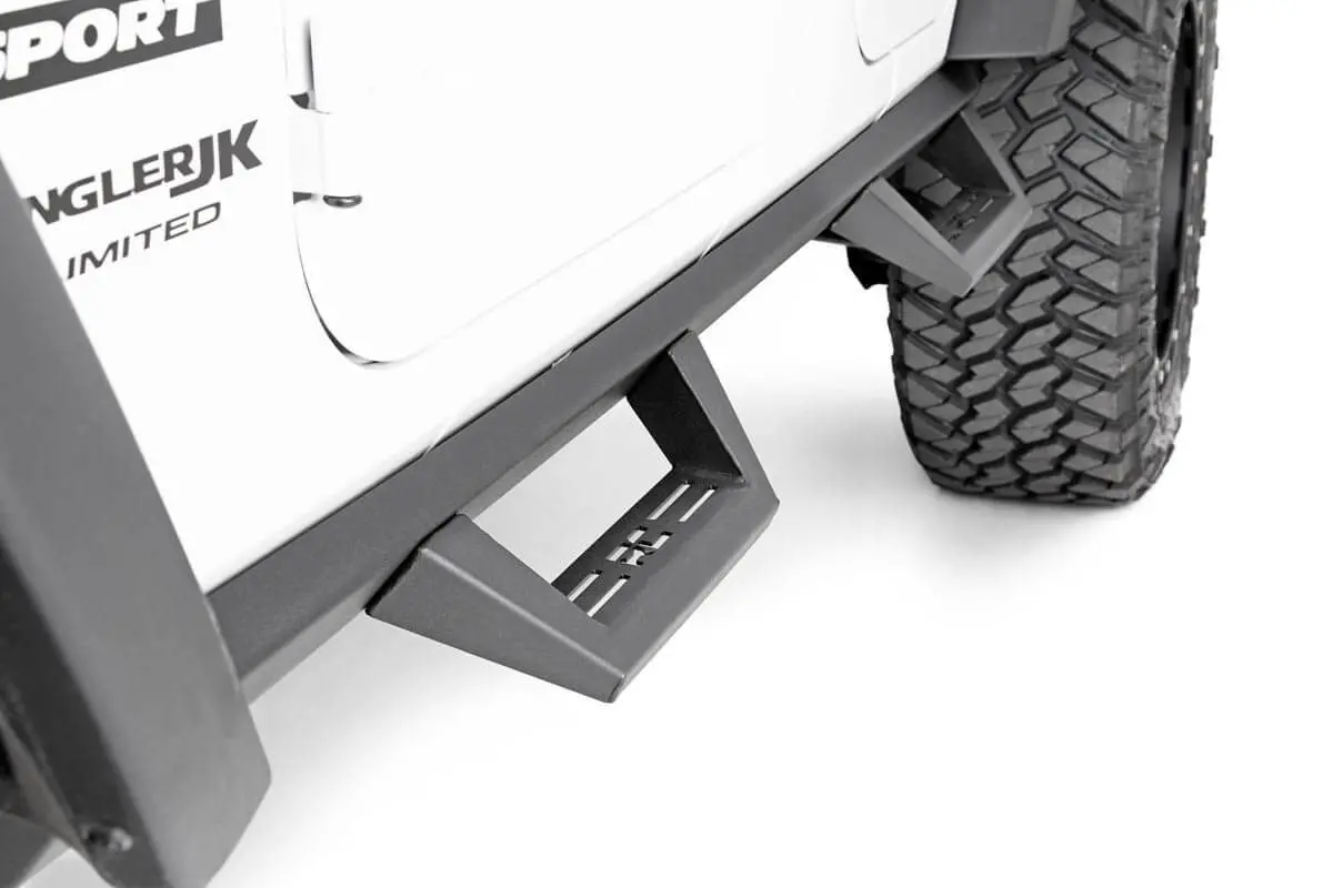 90765B - Contoured Drop Steps - 4 Door - Jeep Wrangler Unlimited 2Wd/4Wd (2007-2018) 2