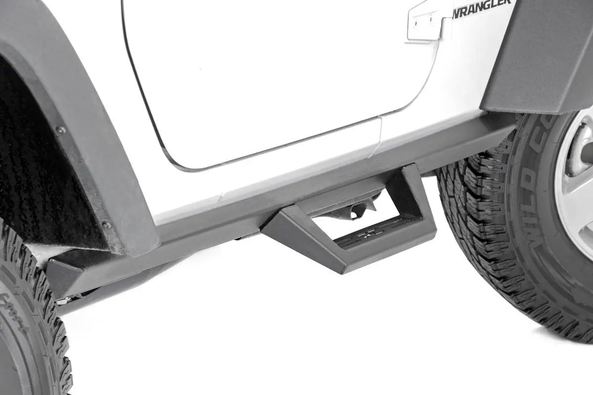 90763  -  Contoured Drop Steps - 2 Door - Jeep Wrangler Jk 4Wd (2007-2018) 1