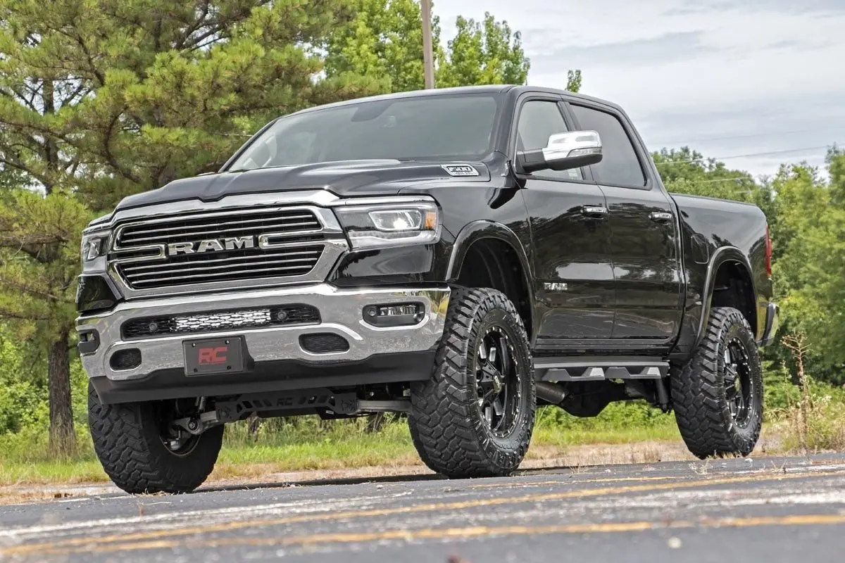 70779Drl - Led Light Kit - Bumper Mount - 20" Black Dual Row - White Drl - Ram 1500 (19-24) 2