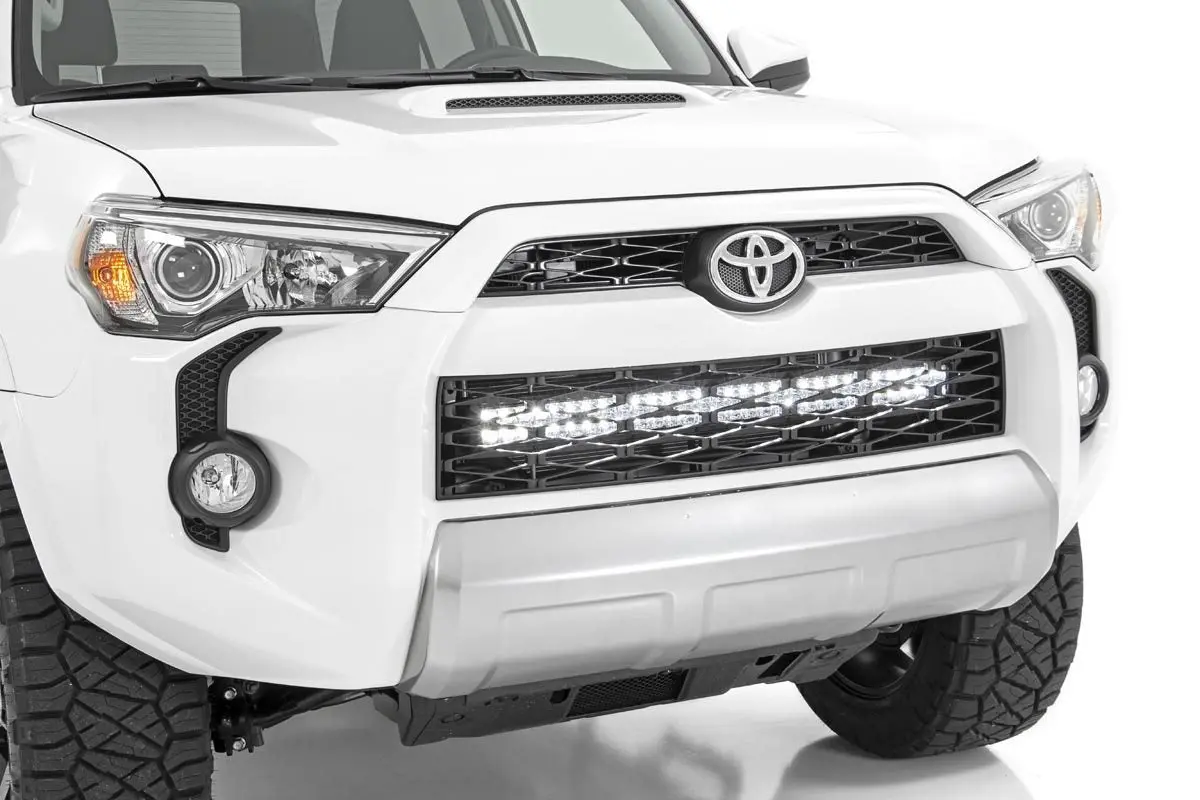 70786  -  Led Light Kit - Bumper Mount - 30" Black Dual Row - Toyota 4Runner (14-20) 1
