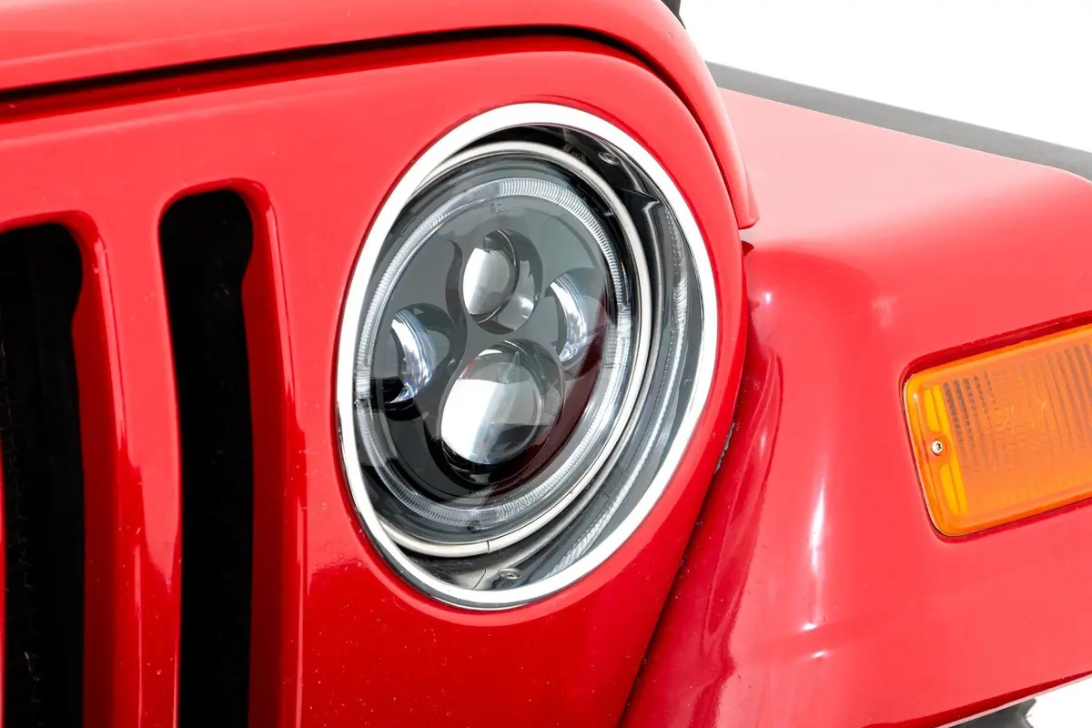 Rch5400  -  7 Inch Drl Halo Led Headlights - Dot Approved - Jeep Wrangler Tj 4Wd (1997-2006) 1