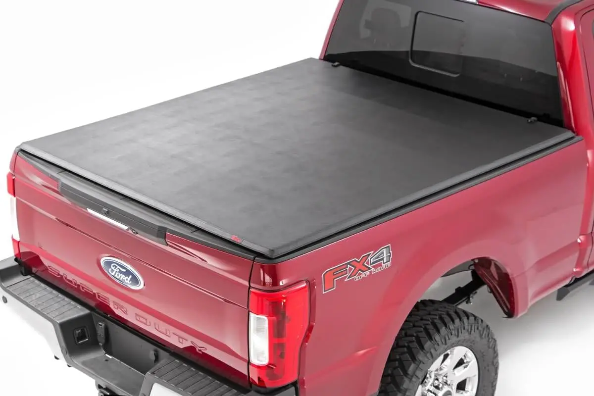 41517650A  -  Soft Tri-Fold Bed Cover - 6'10" Bed - Ford F-250/F-350 Super Duty (17-25) 1
