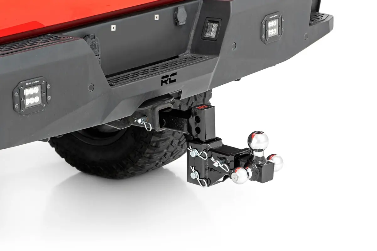 99100  -  Adjustable Trailer Hitch - 6 Inch Drop - Multi-Ball Mount - Fits 2 Inch Receiver 1