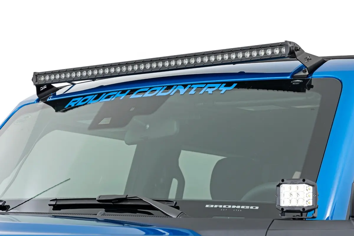 82041  -  Led Light Kit - Upper Windshield - 40" Spectrum Single Row - Ford Bronco (21-25) 1