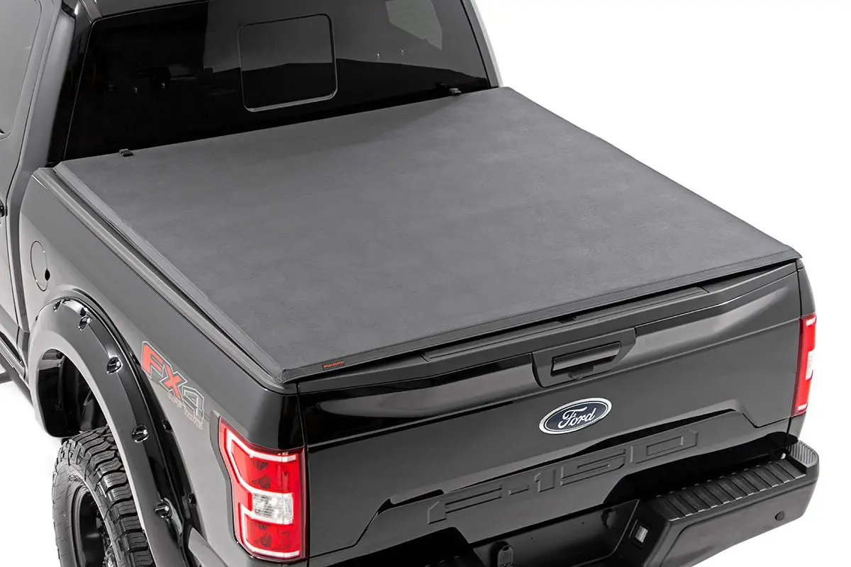 41515550A  -  Soft Tri-Fold Bed Cover - 5'7" Bed - Ford F-150 (15-20)/Raptor (17-20) 1