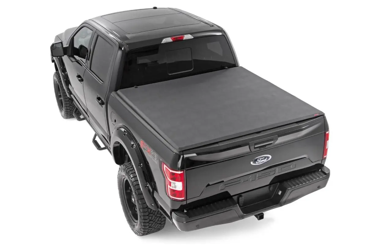 41521650A  -  Soft Tri-Fold Bed Cover - 6'7" Bed - Ford F-150 (21-25)/F-150 Lightning (22-25) 1