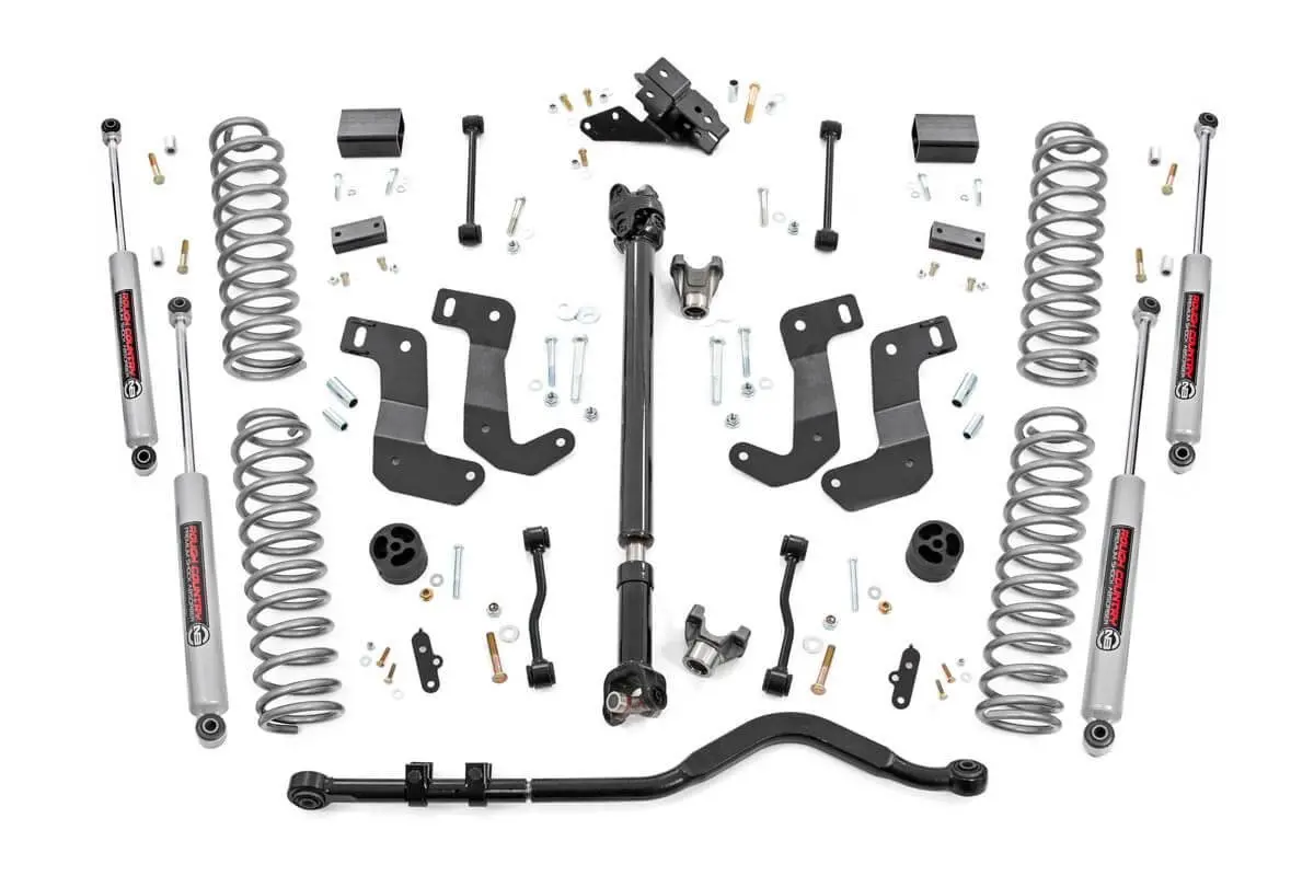 69031 - 3.5 Inch Lift Kit - C/A Drop - Fr D/S - Jeep Wrangler Unlimited Rubicon (18-23) 1
