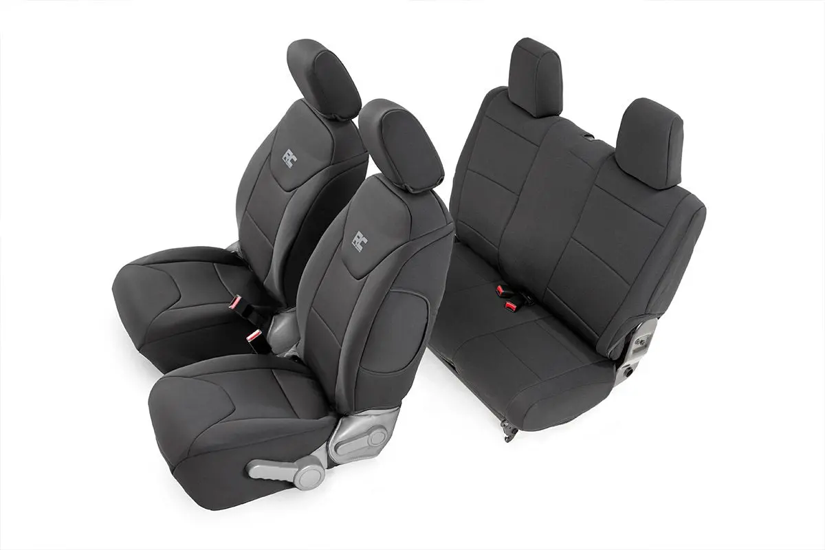 91005  -  Seat Covers - Front And Rear - Jeep Wrangler Jk 4Wd (2007-2010) 1