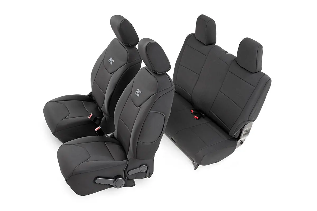 91007  -  Seat Covers - Front And Rear - 2-Door - Jeep Wrangler Jk 4Wd (2013-2018) 1