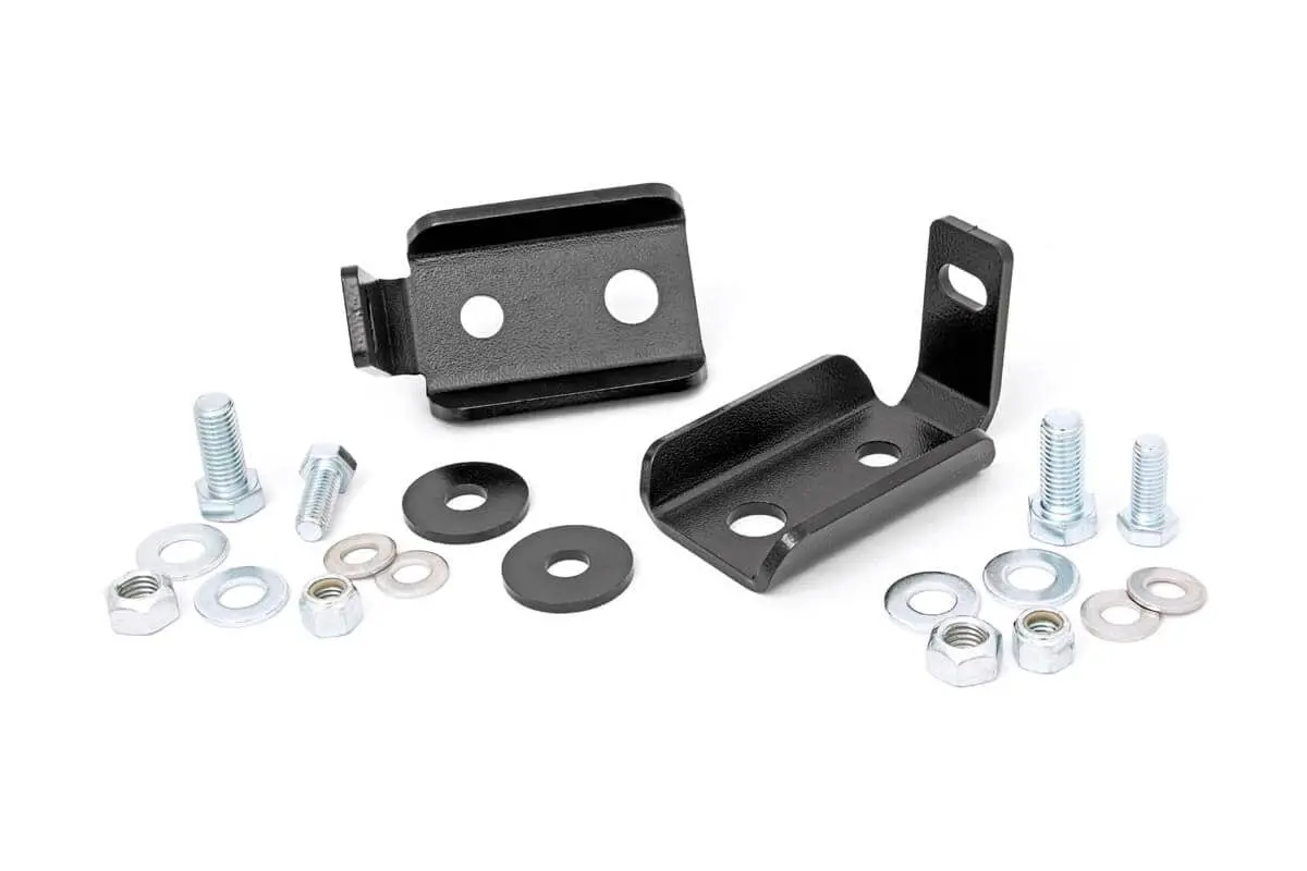 1020  -  Shock Relocation Brackets - Front - Jeep Wrangler Jk/Wrangler Unlimited (07-18) 1