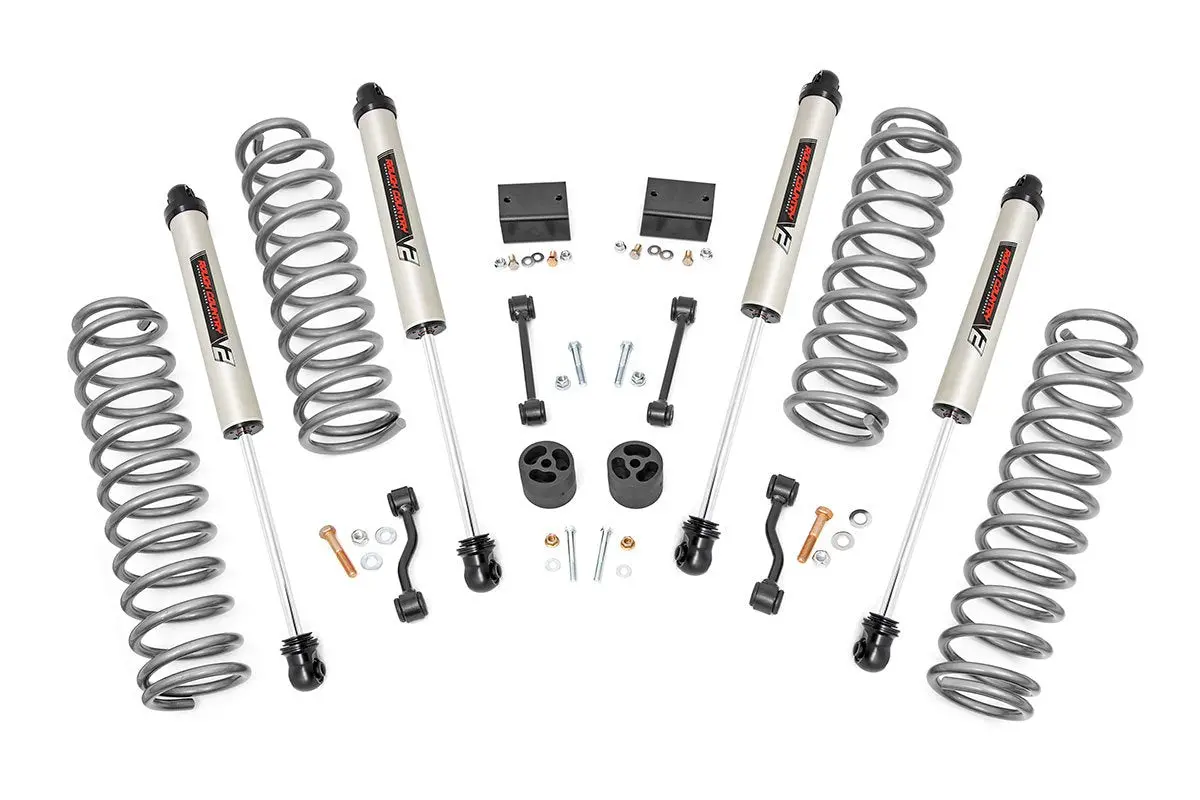 66670 - 2.5 Inch Lift Kit - Coils - V2 - Jeep Wrangler Unlimited Rubicon 4Wd (18-23) 1