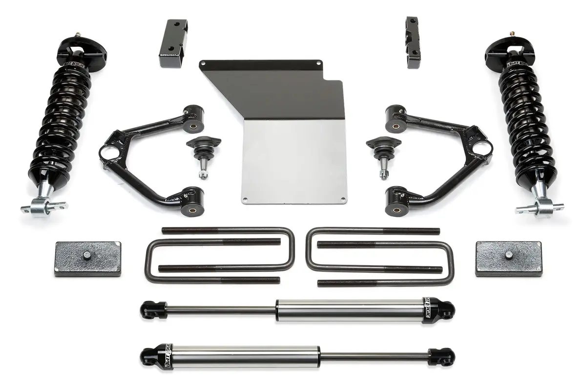 K1070dl - 3" Budget Sys W/ Dl 2.5 & 2. 14-18 Gm C/K1500 P/U W/ Oe Alm Or Stmp Stl Uca. 1