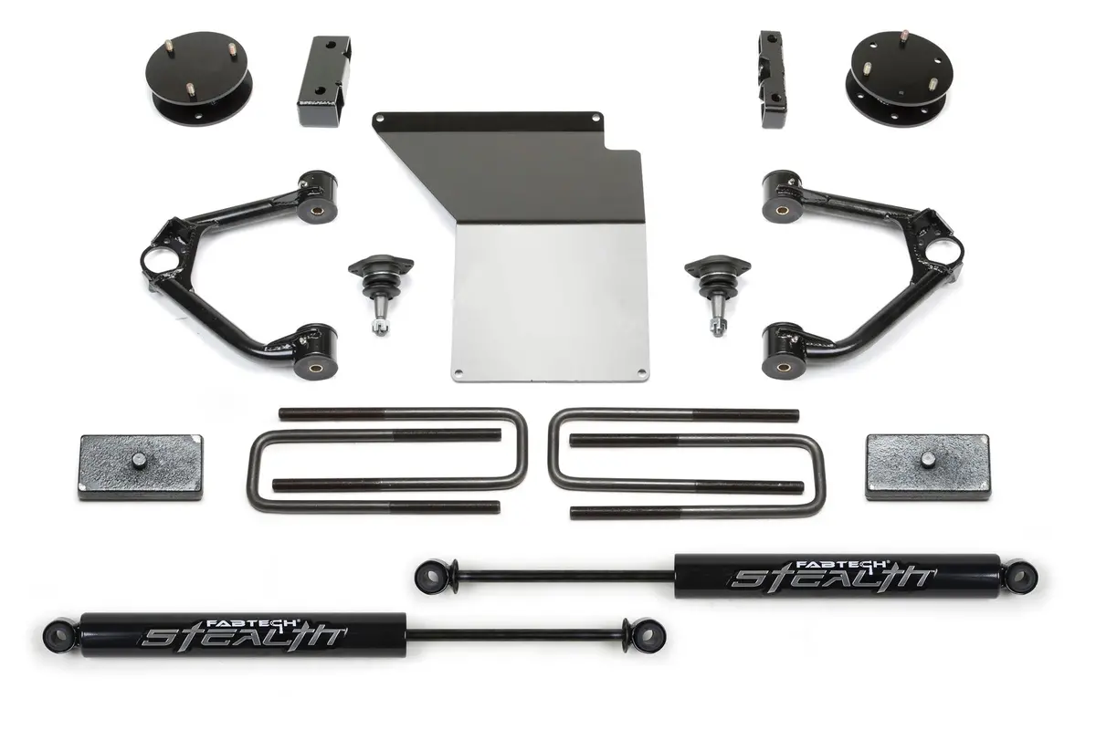K1070m - 3" Budget Sys W/ Stealth 14-18 Gm C/K1500 P/U W/ Oe Alm Or Stmp Stl Uca. 1
